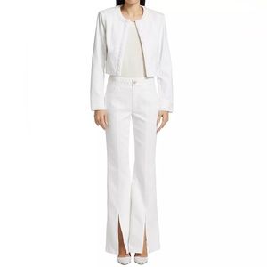 Cinq a Sept White Flare & Wide Leg Jeans